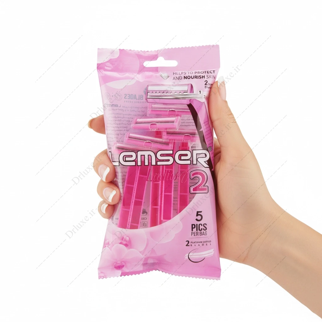 خود تراش 2 لبه لیدی لمسر 5 عدد